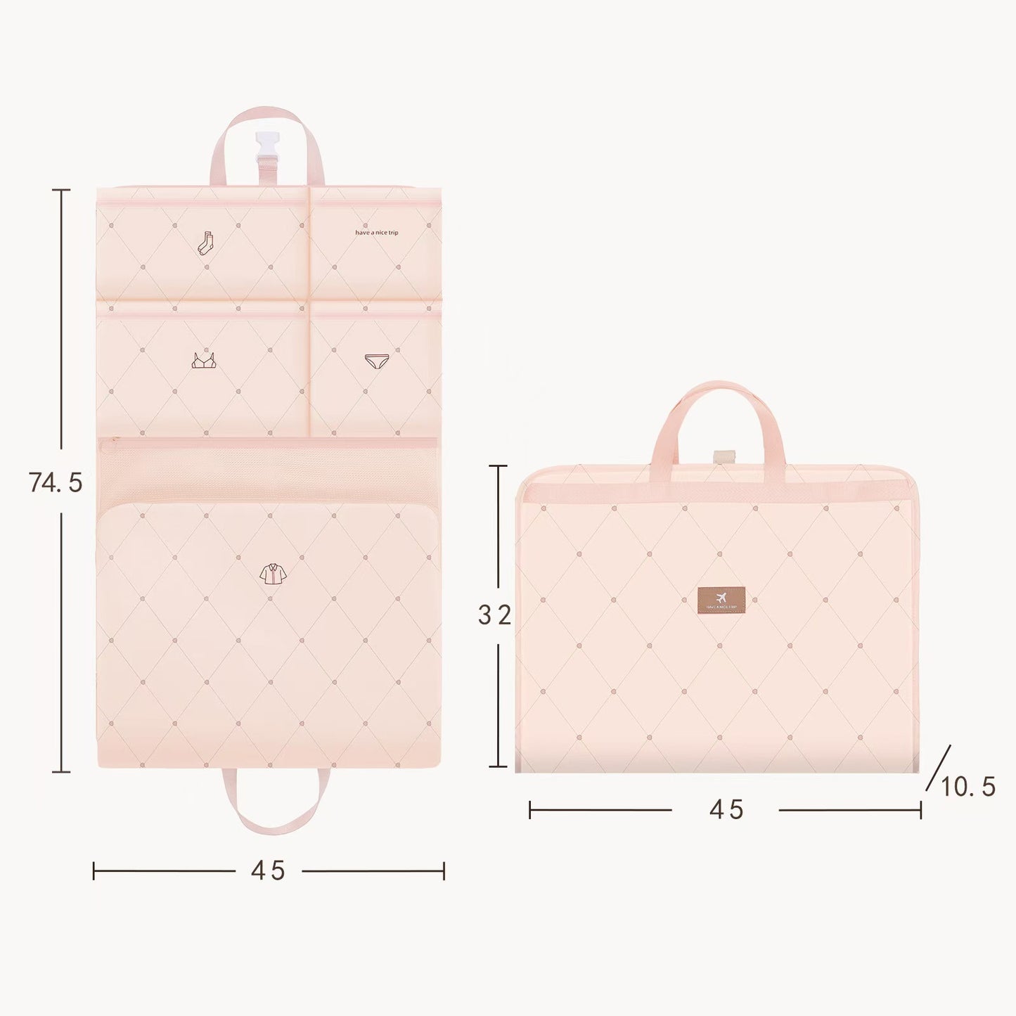 Storage Hook Bag Travel Storage Clothes Hook Bag Foldable Travel Storage Bag