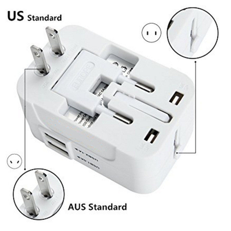 Travel Universal Conversion Plug Dual USB