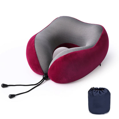 Slow Rebound Memory Foam Pillow Travel U-Shaped Pillow